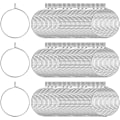Miniatyrbilde 1 av 5: 100 stk ørepyntringer for smykkefremstilling, ørevin i rustfritt stål, hypoallergeniske, DIY-øredobber (20 mm)