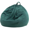 Miniatyrbillede 1 af 4: Bønneposebetræk (uden fyld) til børn og voksne, bønneposeopbevaring vaskbart blødt premium fløjl legetøj bønneposebetræk Dark green 90*110CM