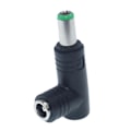 Miniatyrbilde 5 av 5: 1 stk. 5,5x2,5 mm hunplugg til hannplugg 90 grader DC strømkontaktadapter, 6,5*4,4 mm
