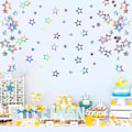 Pikkukuva 3 / 5: 10cm Heijastava Riippuva Tähti Garland Glitter Tähdet Koristeelliset Tähti Riippuva Koristeet Lapsille Sopii Hääkoristeluun, Syntymäpäivä DIY