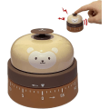 Miniatyrbilde 1 av 5: 60 minutters timer med bordringklokke søt kjøkken egg timer for matlaging, multifunksjons opptrekk timer ingen batteri behov