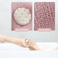 Miniatyrbild 4 av 5: TAPT 2-i-1 Solrosbadbollar, 4-pack Exfolierande Duschsvampar med Sugkopp, Exfolierande, 4 Färger