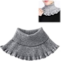 Miniatyrbilde 1 av 5: Skjerf Menn Kvinner Strikket Turtleneck Falsk Krage Avtakbar