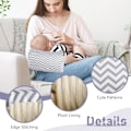 Pikkukuva 3 / 5: Cozy Cradle -tyyny, vauvan imetystyyny, tyyny puhdasta puuvillaa ja samettia, pehmeät ja mukavat imetystyynyt vastasyntyneille (25*23cm)