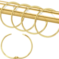Miniatyrbillede 1 af 5: Bruseforhængskroge Ringe, Bruseforhængskroge til brusebadsstang, Snap Joint Design gold