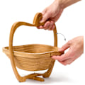 Miniatyrbilde 5 av 5: Folding kurv epleFolding kurv laget av bambus fruktkurv