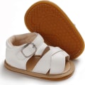 Miniatyrbillede 4 af 5: Baby Girls Sparkly Bowknot Sandaler Premium Soft Anti-Slip Gummisål, 0-6 måneder 11cm