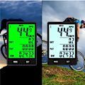 Miniatyrbillede 2 af 5: Trådløs cykelcomputer, IP66 vandtæt cykelcomputer 21 funktioner LCD hastighed cykel speedometer