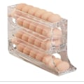 Miniatyrbild 1 av 5: 30-äggs äggförvaring för kylskåp - Automatisk rullande äggförvaring för kylskåp Transparent