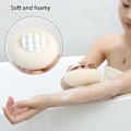 Miniatyrbild 2 av 5: TAPT 2-i-1 Solrosbadbollar, 4-pack Exfolierande Duschsvampar med Sugkopp, Exfolierande, 4 Färger