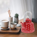 Miniatyrbild 3 av 5: Vattenkokare Emaljerad Vintage Emalj Vattenkokare Kaffe Kanna
