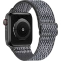 Miniatyrbilde 1 av 5: Elastisk Solo Loop-rem kompatibel med Apple Watch-reimer 38mm 40mm 41mm, justerbar nylon for iWatch, grå