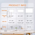Miniatyrbild 5 av 5: Vit bordsduk - 90X132 tum polyester rektangulär bordsduk, för 4 fots bord i tvättbar fläck och skrynkelfri, julbordsduk 228*335cm