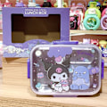 Miniatyrbilde 2 av 4: Matboks med trykk, integrert kawaii matboks med 4-punkts lås for mat, snacks og frukt color 2