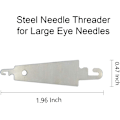 Miniatyrbilde 3 av 5: Nåler Fem Størrelser 14, 16, 18, 20, 24 - Stort Øye Blunt Nåler 25 Pcs for Cross Stich og Mer (Sølv-25pcs)