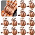 Miniatyrbillede 1 af 5: Græskar Servietring Holdere Thanksgiving Halloween Servietringe Efterår Servietring Holdere Græskar Middagsbord Ringe 12stk