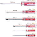 Miniatyrbilde 5 av 5: 6 stk trekant skrutrekkersett, magnetiske trekant skrutrekkerbits 1,8 mm 2,0 mm 2,3 mm 2,7 mm 3,0 mm 4,2 mm leker