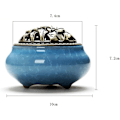 Miniatyrbillede 3 af 5: Porcelæn Røgelse Skål Røgelse Brænder, Aromaterapi Brænder