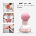 Miniatyrbillede 3 af 5: Mini massager - bærbar lommemassager understøtter kvinders USB-opladning 6-trins vibrationstilstand hoved og nakke til at slappe af muskler og lindre smerter