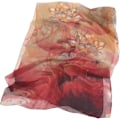 Miniatyrbild 2 av 5: Georgette Chiffon Scarf Kvinnor Lång Scarf Blommönster B