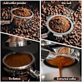 Miniatyrbilde 5 av 5: Verktøy i aluminiumlegering for kafferører, fordeler, 7 nåler 0,3 mm + 10 reservedeler for espressonåler