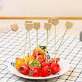Miniatyrbilde 3 av 5: 100 stk grillspyd fingermat, cocktailspyd, fingermatspyd