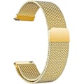 Miniatyrbild 1 av 5: Mesh klockarmband i metall, ersättningsarmband med magnetlås, 20 mm gold