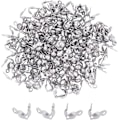 Miniatyrbillede 1 af 5: ca. 100 stk. Perle Spidser i Rustfrit Stål Calotte Ender 1,5 mm Hul Muslingeskalsknude Dæksel til DIY Smykkefremstilling, Rustfrit Stål Colo