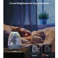 Miniatyrbillede 2 af 5: Bluetooth-højttaler natlys, 3D Galaxy-sengelampe med berøringskontrol, dæmpbar RGB 7-farvet variabel LED bærbar trådløs opladning soveværelse bordlampe