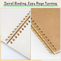 Miniatyrbillede 2 af 5: Tom spiralnotesbog A5, 4 stk. spiralnotesblok A5, 100 sider/50 blanke ark Power Protection Wired Notebooks