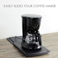 Miniatyrbillede 4 af 5: Køkken Caddy Glidende Kaffe Bakke Måtte, Under Kabinet Apparat Kaffe Maskine Brødrister Bordplade Opbevaring Flytning Slider - Premium Gratis Base Glidende Hylde