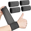 Miniatyrbild 1 av 5: 4 stycken handledsskydd för karpaltunneln, handledskompressionsbandage, handledsskydd för vuxna som tränar, justerbart handledsband, svart