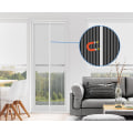 Miniatyrbillede 3 af 5: Flue net døre net gardin insektnet til at holde fluer og insekter ude, fluenet franske døre, dobbelt dør magnetisk skærmfluedøre White 140*220CM