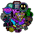 Miniatyrbilde 1 av 5: 50 STK Klistremerker, Graffiti Klistremerker, Neon Graffiti Laptop Klistremerker, Vanntette Klistremerker, for Sykler, Skateboards DIY Patches Dekaler