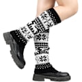 Pikkukuva 4 / 4: Lumikukka neulotut sukat Boot Cuffs sukat neulotut jalkalämmittimet Talvi jalkalämmittimet Boot Cuffs sukat naisille ja tytöille black