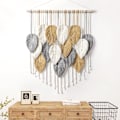 Miniatyrbild 4 av 5: Macrame väggbonad löv Boho väggdekor bohemisk handgjord vävd väggkonst dekoration