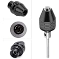 Miniatyrbild 3 av 5: Multifunktionell nyckellös borrchuck, 4-pack, mininyckellös borrchuck, universell adapter, nyckellös multichuck för elektriska slipmaskiner, 0,4-3,2 mm