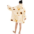 Miniatyrbillede 3 af 5: Oversized bærbare tæpper, blødt plys trykt Sherpa tæppe sweatshirt med lommer, one size fits all Pancakes