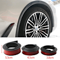 Miniatyrbild 2 av 5: Universal Fender Flares Bilhjul Bågar Vinge Expander Båge Ögonbryn Stänkskydd Läpp Karosseri Kit Skyddskåpa Stänkskydd 4.5CM