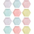 Miniatyrbild 1 av 5: Talking Tables Pack med 12 (18 cm) engångstallrikar i hexagonform i färgat papper