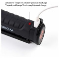 Miniatyrbilde 4 av 4: Oppladbar lys, multifunksjonslys, multifunksjonslommelykt med magnet, COB arbeidslys, USB sammenleggbar lading, utendørs hjem (liten)