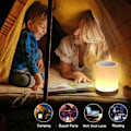 Miniatyrbilde 5 av 5: LED-nattlys, smart nattbordslampe, berøringskontroll, dimbar, USB-oppladbar, bærbar, fargeskiftende