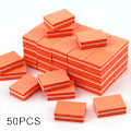 Miniatyrbild 1 av 5: 50 st Mini nagelbuffer, nagelbufferblock för naturliga, gel- och akrylnaglar, dubbelsidig poleringsblock för hem- och salongsbruk Orange