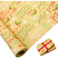 Miniatyrbild 1 av 5: Julklappspapper Rulle - 44X100CM Stor Storlek Kraftpapper Tryckt med Festlig Designmönster för Presentinslagning