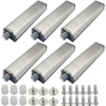 Miniatyrbillede 1 af 4: 6 stk. Tryk-for-å-åbne Magnet Skabslåger, Tryk-åbne Skabsmagnetisk Lukning, Bufferhængsel Låse, Metal Magnetisk Lås