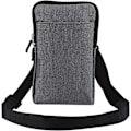 Pikkukuva 2 / 5: Puhelin Olkavyölaukku, Puhelimen Vyökiinnike, Olkapussi Vetoketjulla Ristiin grey Large size