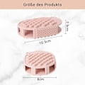 Miniatyrbilde 2 av 5: Silikon Kroppsbørste, Eksfolierende Børste Kroppsbørste 2 Farger, Silikonskrape, Dobbeltsidig Kroppsvask for Dyp Rens og Massasje