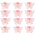 Miniatyrbilde 5 av 5: 50 stk Serviettringer Papir Serviettringer Dekorasjon Sommerfugl Serviettholder Ring Spisebord Dekorasjon Serviettringer (Rosa)