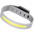 Miniatyrbilde 1 av 5: LED-sikkerhetsarmbånd, opplyst armbånd, 3 moduser, justerbar, oppladbar, vanntett LED-armbånd, sikkerhetslys for løpere, til konserter, jogging, camping