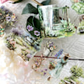 Pikkukuva 3 / 5: PET-tarrat 3 rullaa, kevät ja kukat, scrapbooking-tarvikkeet, läpinäkyvät tarrat lehtiöihin, päiväkirjoihin, scrapbooking-tarvikkeet, päiväkirjat color 1